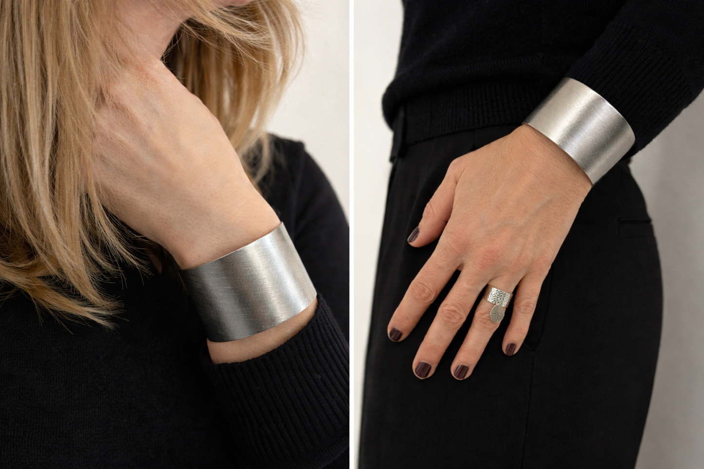 Bracelet en acier brossé-