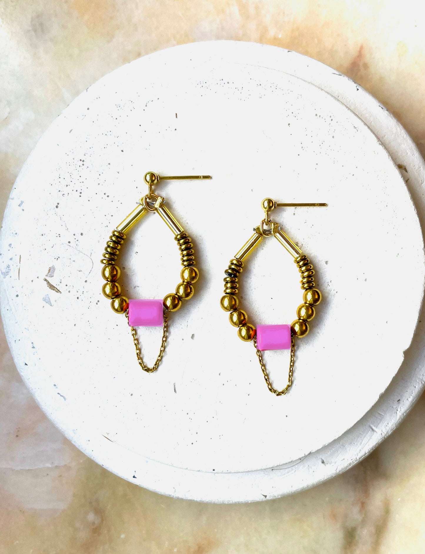 Boucles d’oreille Paulina lila