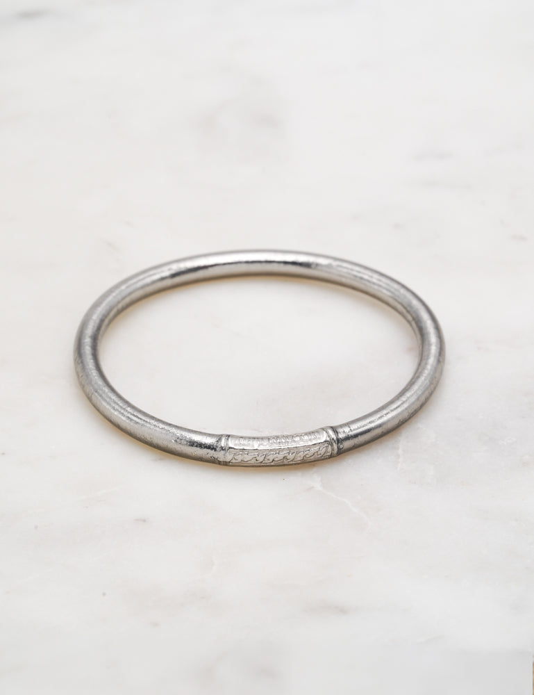 Bracelet Bouddhiste épais - Dark silver