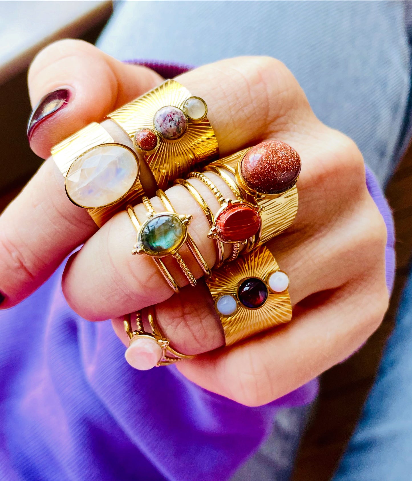 JOYCE-ring met tijgeroog