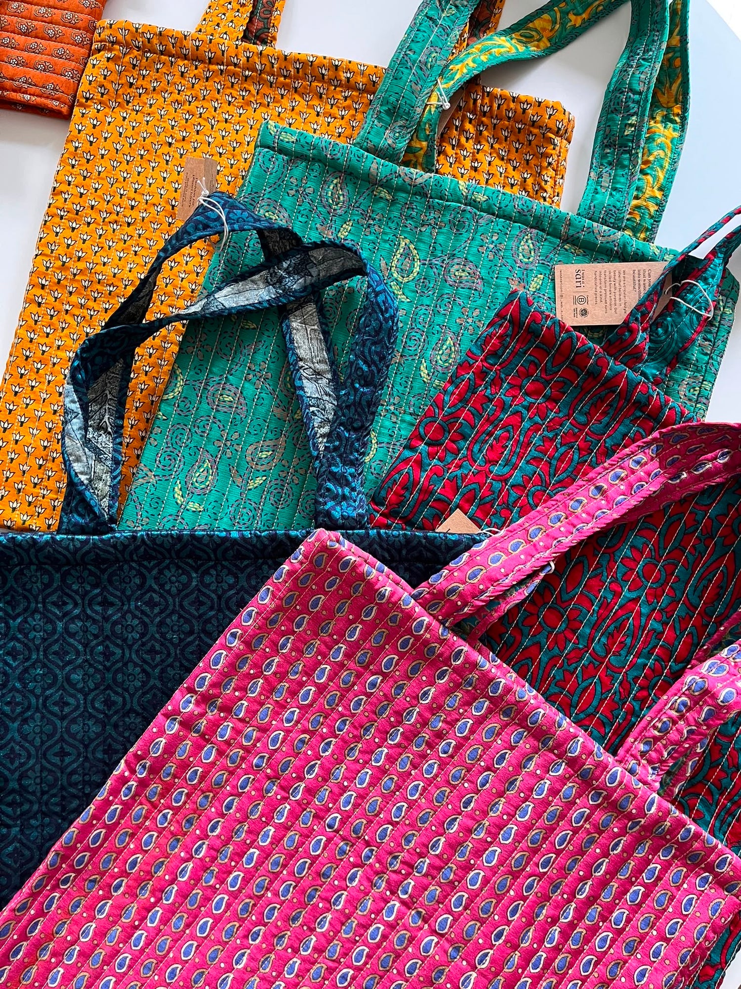 Sacs en sari recyclé