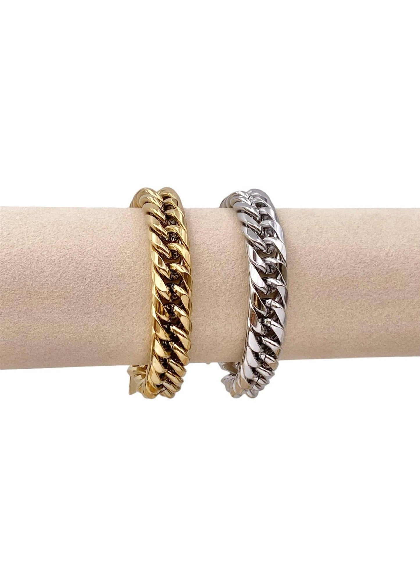 Bracelet maillons Géorgie doré ou argenté