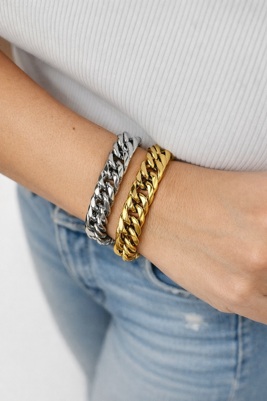 Bracelet maillons Géorgie doré ou argenté