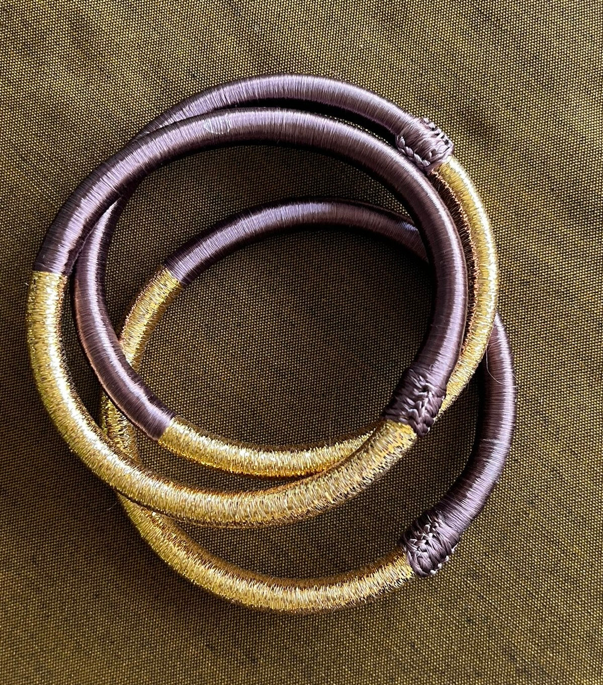 Lot de 3 bracelets bohèmes femme manchette – bijou artisanal  style Marrakech