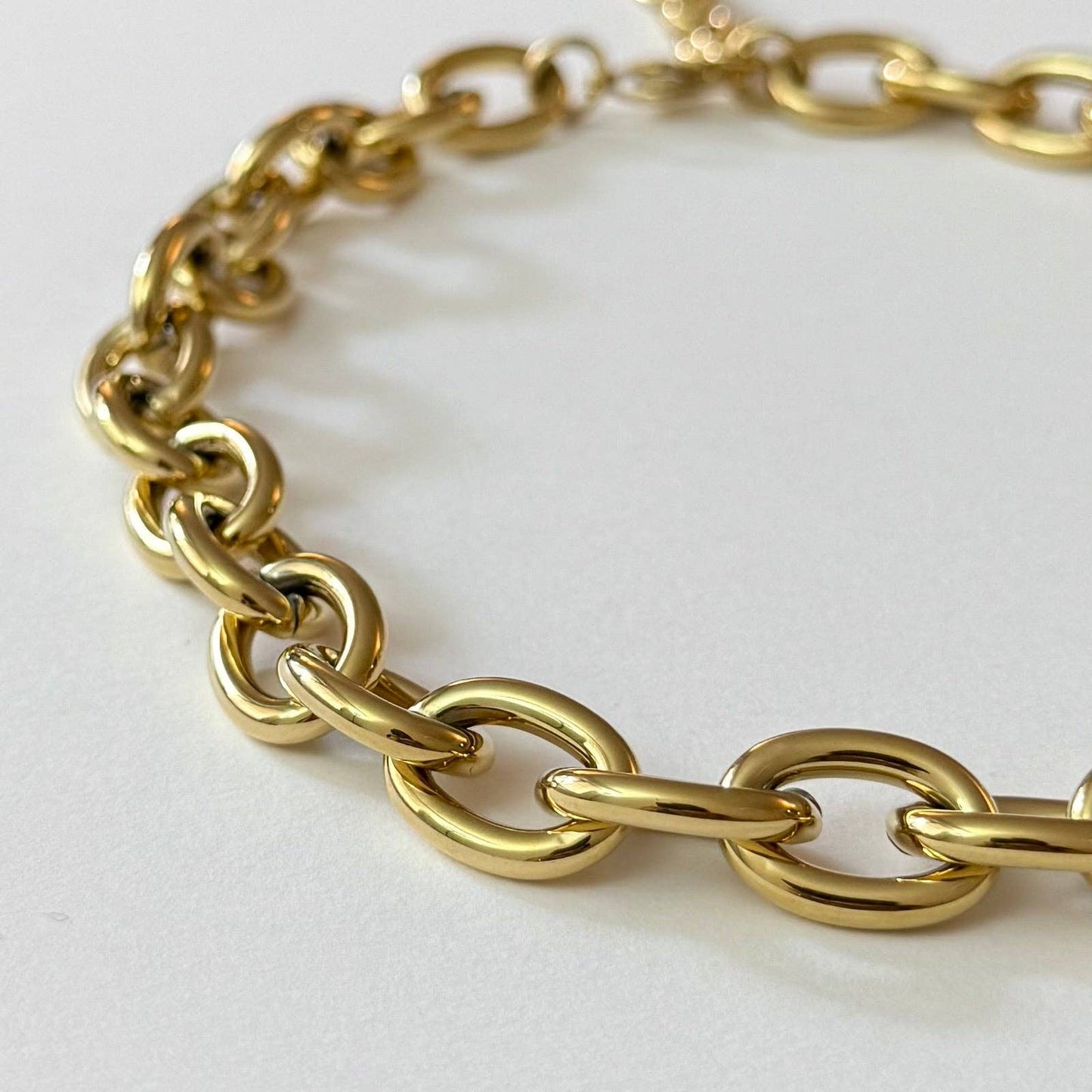 Sélène-ketting – Dikke schakelketting van roestvrij staal