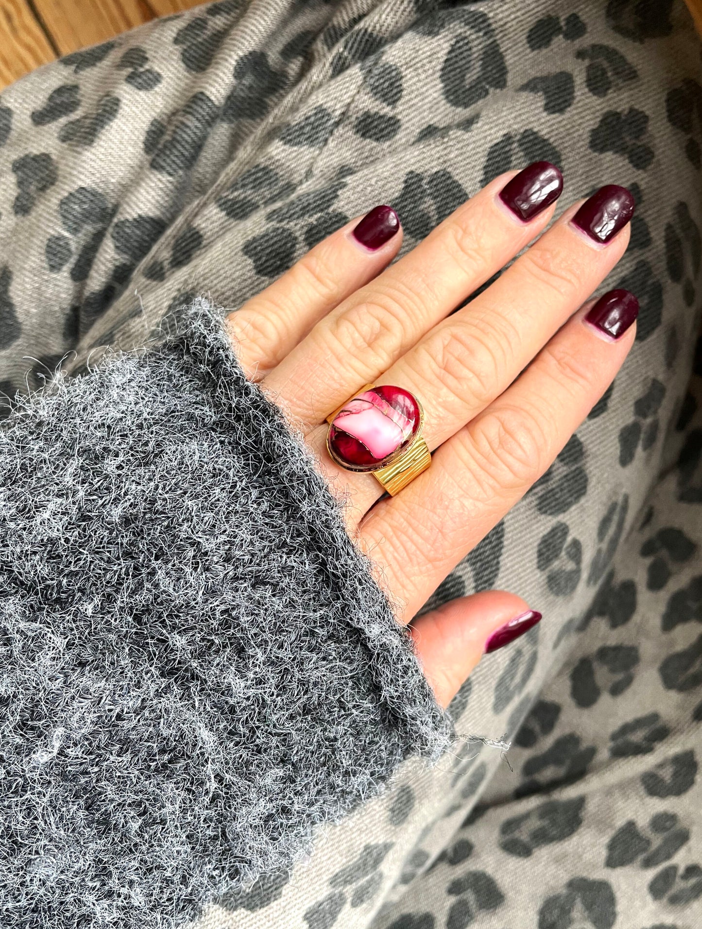 Bague ARIANA cherry