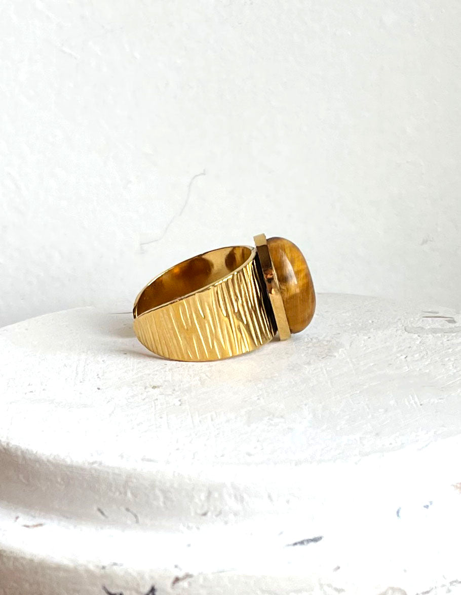 JOYCE-ring met tijgeroog