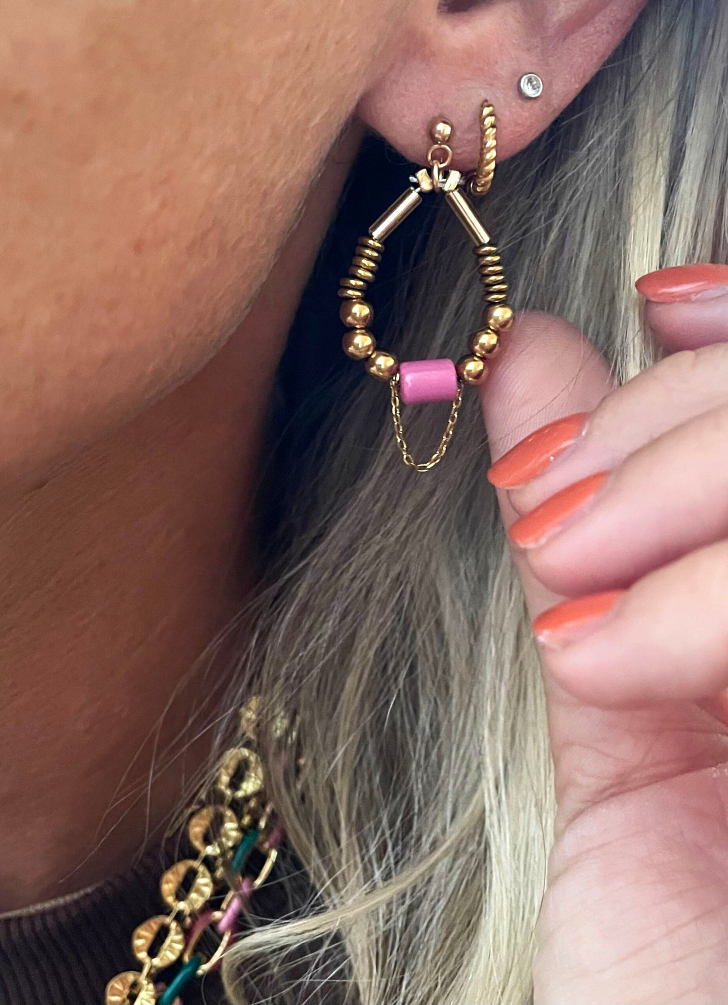 Boucles d’oreille Paulina lila