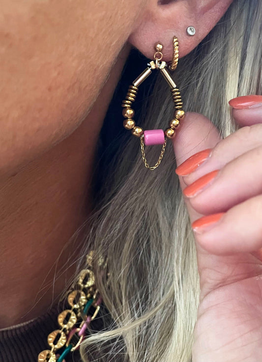 Boucles d’oreille Paulina lila