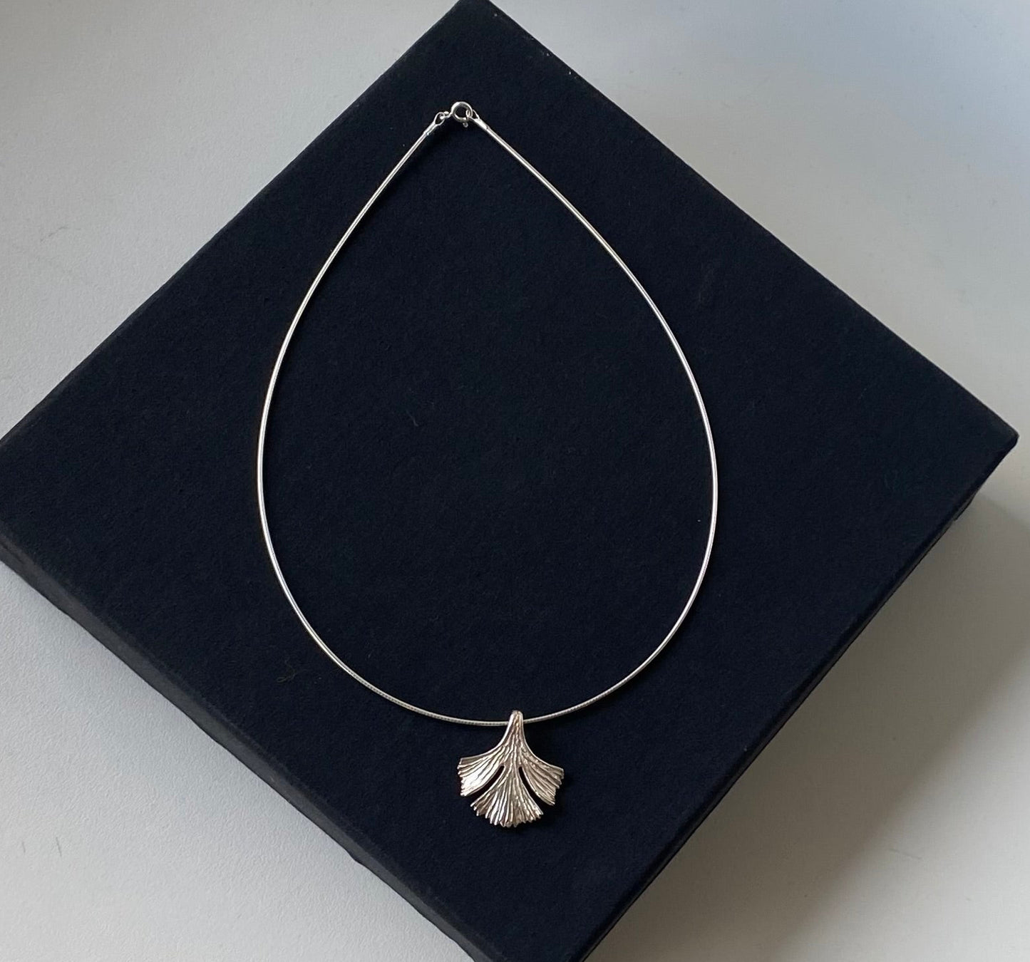 Collier Bohème Ginkgo en Argent 925 – Fait à la Main