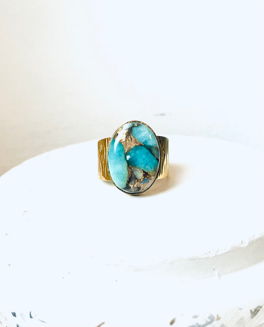 Bague ARIANA verte