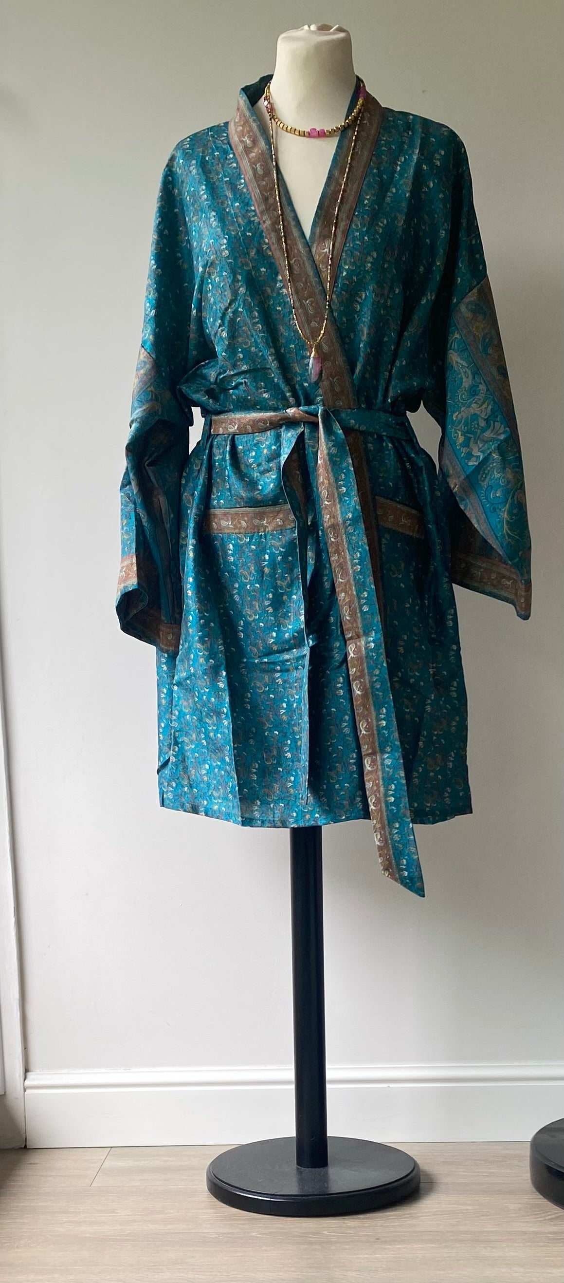 Kimono Bohème Chic en Sari Recyclé Femme