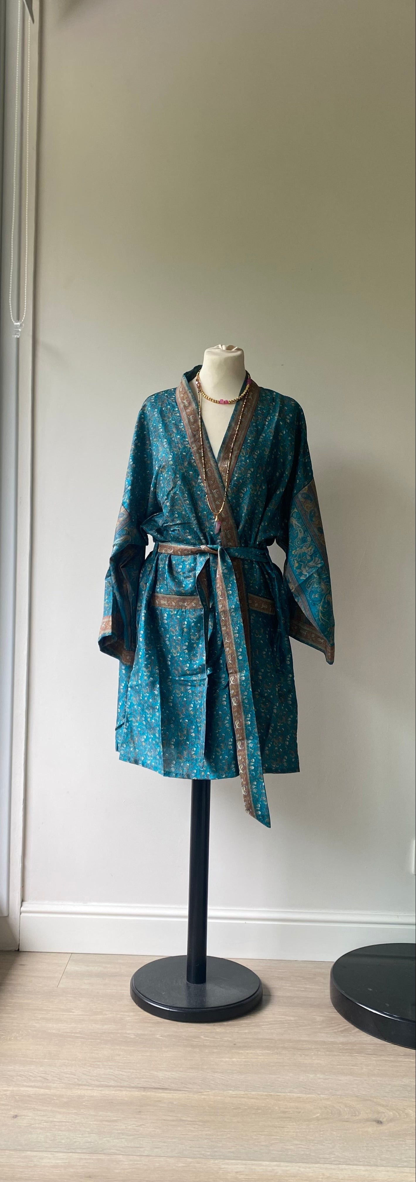 Kimono Bohème Chic en Sari Recyclé Femme
