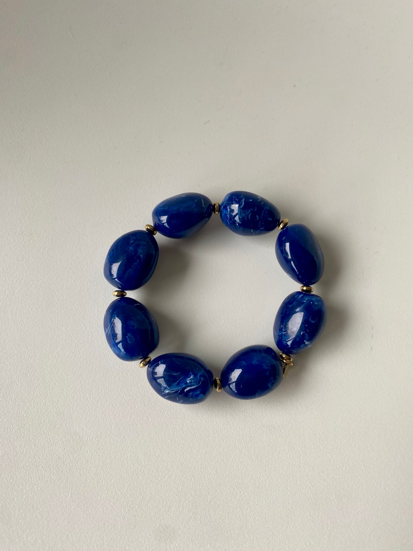 Ovale Nachtblauwe Armband – Ikita