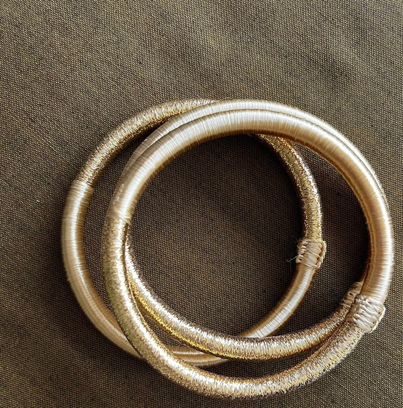 Lot de 3 bracelets bohèmes femme manchette – bijou artisanal  style Marrakech