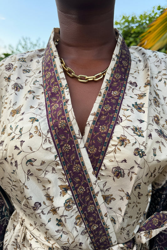Collier Lucy, chaîne dorée élégante en acier inoxydable pour femme