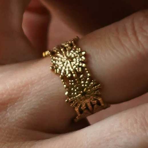 Bague Ajustable “Farandole d’Étoiles” – Acier Inoxydable