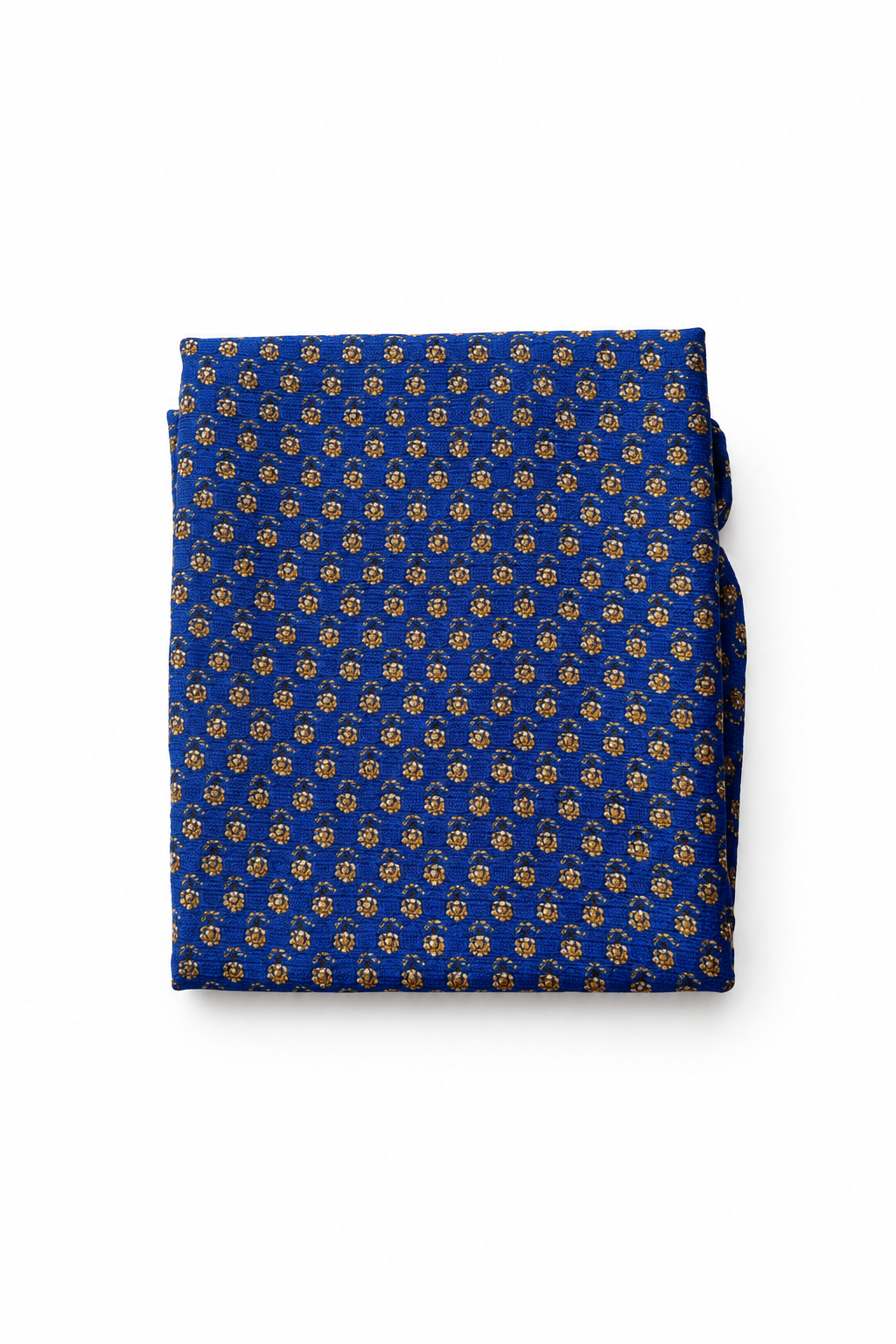 Motif du Loop Scarf en sari indien recyclé bleu nuit et doré