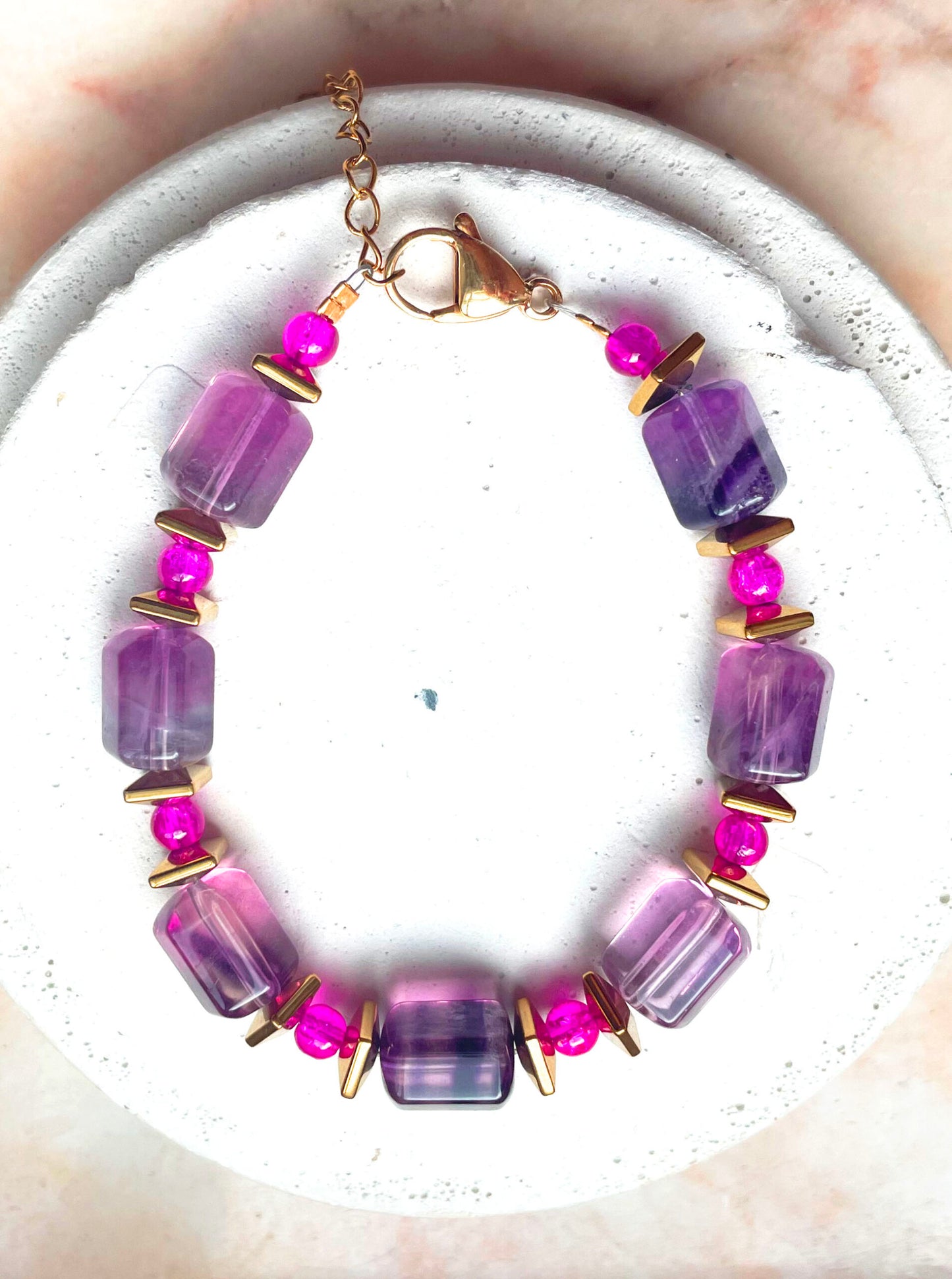 Bracelet SELENE mauve